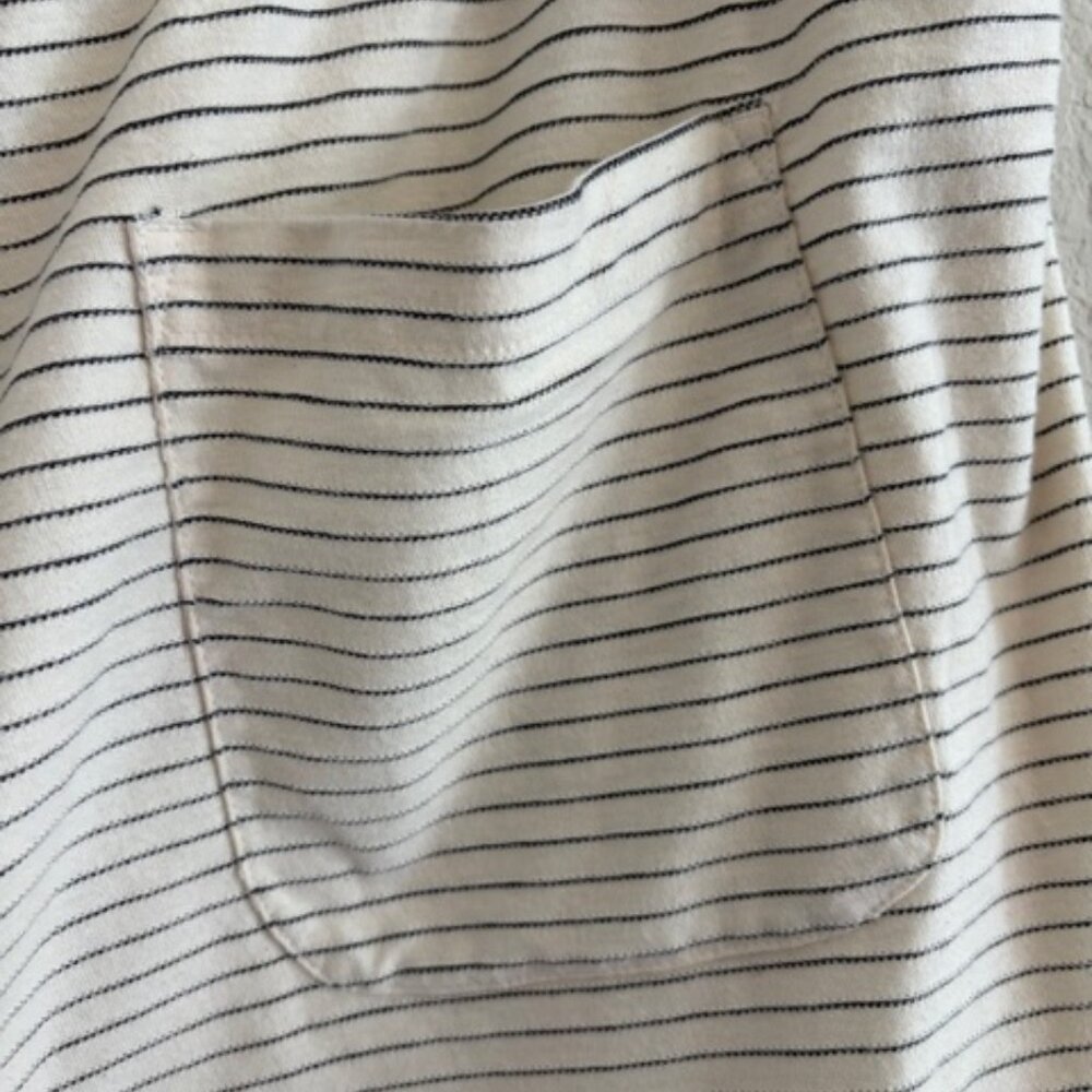 Karl Lagerfeld Mens Textured Stripe Drawstring Shorts Off white/Navy XL Preppy - Picture 5 of 7
